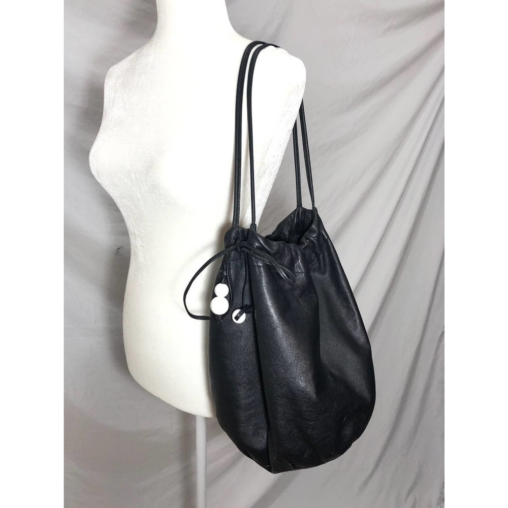 Furla vintage drawingstring  bucket tote